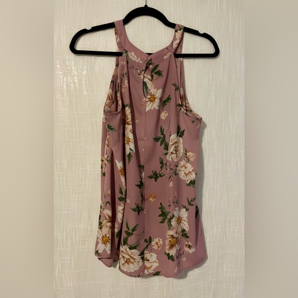 Torrid Floral Pleated Halter Tank (plus size; size 00) - Picture 5 of 10